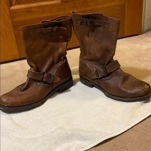 Distressed Frye Boots Size 9